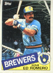 1985 Topps Baseball Cards      498     Ed Romero